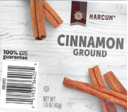 Marcum Ground Cinnamon package