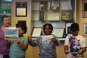 Kids reading proclamation
