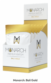 package of Monarch Premium Kratom brand Bali Gold