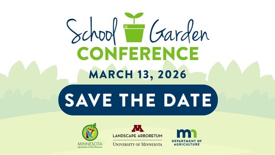 School Garden Conference save the date - March 13th, 2026