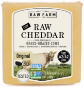 RAW Farm Cheese label