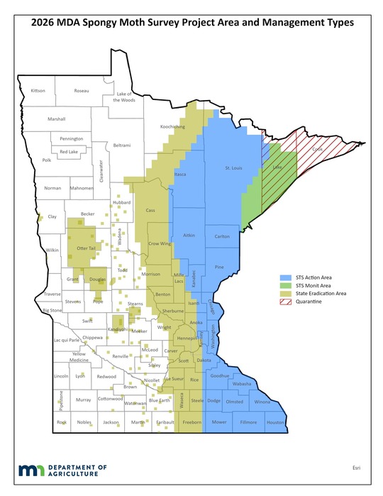 2026 Management Areas Survey Area Quarantine