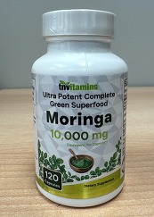 TNVitamins Ultra Potent Complete Green Superfood Moringa 10,000 mg