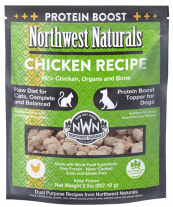 Northwest Naturals Frozen Chicken Recipe (cat food and protein topper for dogs), 2 lbs. bag