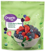Great Value Organic Triple Berry Blend 10 OZ (Including Strawberries, Blackberries and Blueberries)