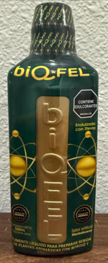 biQ-FEL, a liquid packaged in a 500 mL bottle bearing the biQ-FEL name
