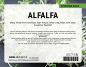  Berlin Seeds branded Alfalfa Sprouting Seed