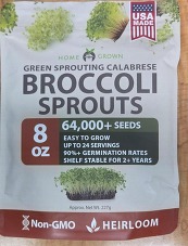 HOME GROWN Green Sprouting Calabrese Broccoli Seeds, 8 oz, Heirloom