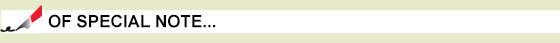 of special note section heading