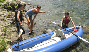 Summer kayacking lesson in Minnesota
