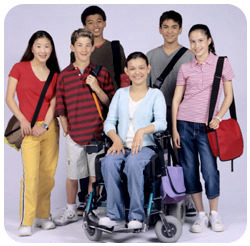 diverse group of older students