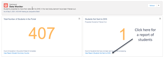 Students not sent to DHS screenshot 