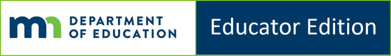 MDE logo Educator Edition header