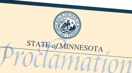 State of Minnesota Proclamation