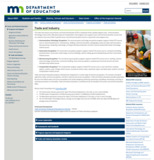 MDE T&I webpage
