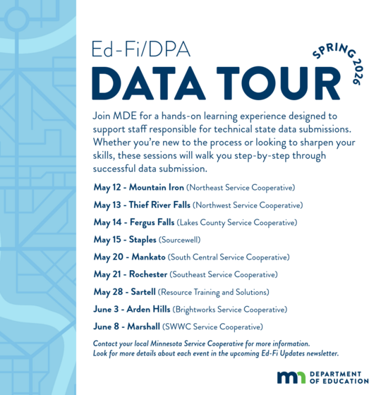 Flyer with information for data caravan