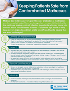 Hospital Bed Mattresses Covers Safety Poster: Keeping Patients Safe from Contaminated Mattresses