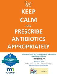 Image of poster: Keep Calm and Prescribe Antibiotics Appropriately