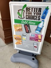 Three rivers healthy bevs sign