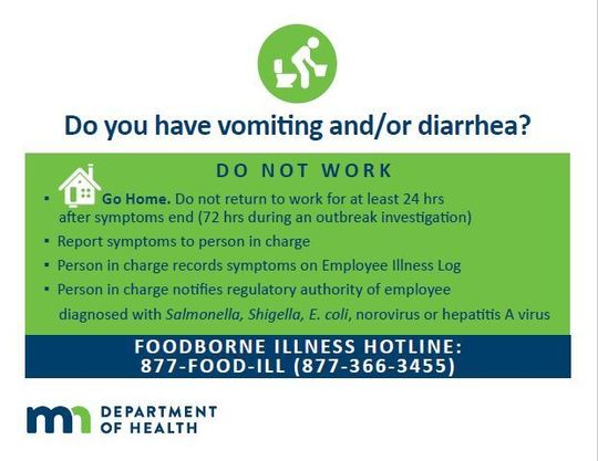 Do you have vomiting and/or diarrhea?