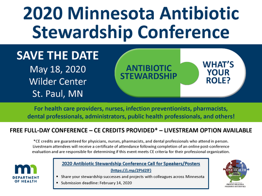 2020 Minnesota Antibiotic Stewardship Conference Save the Date