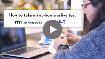 How to take an at-home saliva test video thumbnail