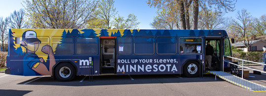 COVID-19 Mobile Vaccination Bus: Roll up your sleeves, MN