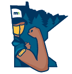 Vaccinated Minnesotan illustration