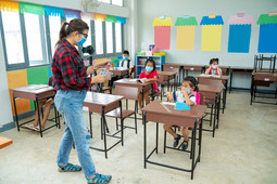 Children in the classroom