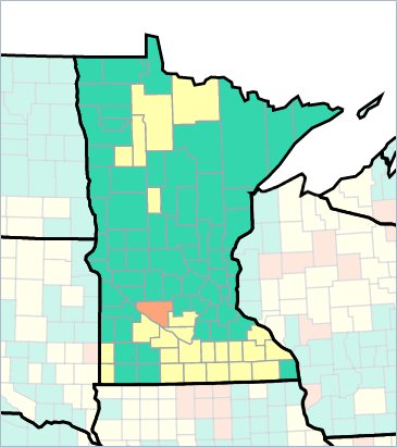 CDC's MN Community Levels Sept. 2022