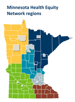 Minnesota Health Equity Networks regions without logo