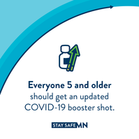 Everyone 5 and older should get an updated COVID-19 booster shot. StaySafeMN