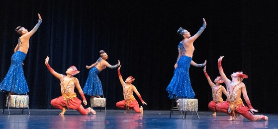 Resonance performers dancing on stage