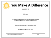 service award example