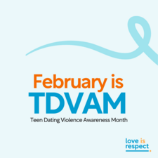 Teen Dating Violence Awareness Month logo