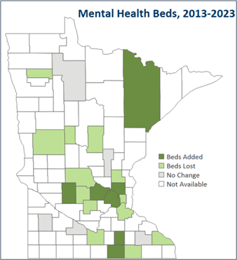Mental Health Beds graphic