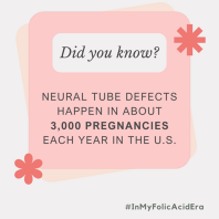 Neural tube defects happen in about 3k pregnancies each year in the U.S.