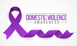 Domestic Violence Awareness Purple Ribbon