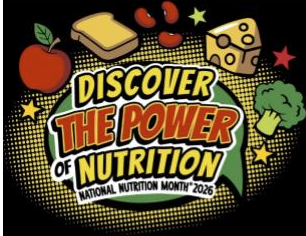 discover the power of nutrition national nutrition month 2026 logo