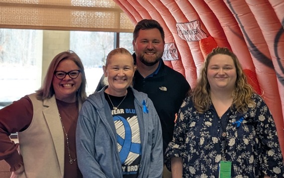 Staff at Cass Lake event
