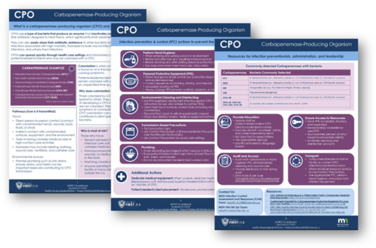 Project Firstline Carbapenemase-Producing Organism fact sheet on CPO basics