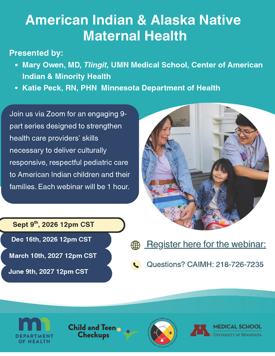 American Indian & Alaska Native Maternal Health webinar