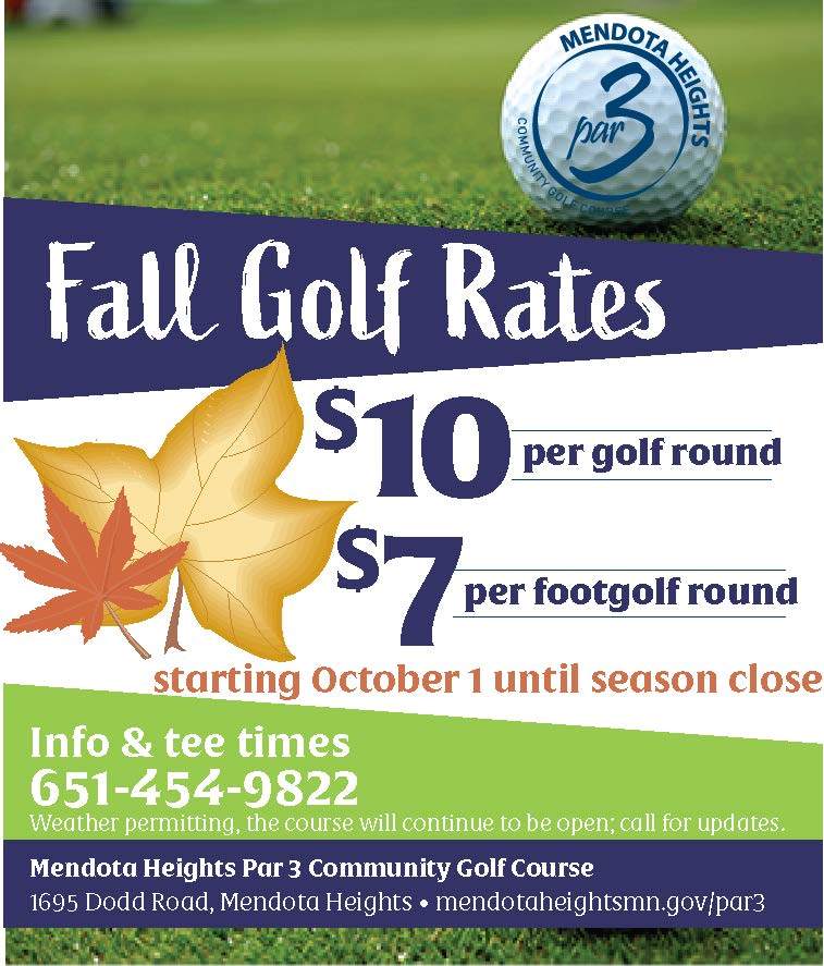 Fall Golf Rates