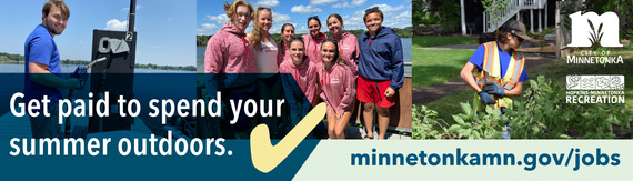 Graphic highlighting summer jobs in Minnetonka