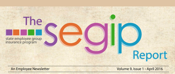 The SEGIP Report - An employee newsletter - Volume 9, Issue 1 - April 2016