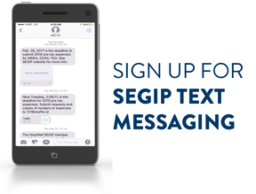 Sign up for SEGIP text messaging