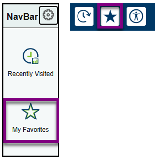 Favorites NavBar and Star Icon