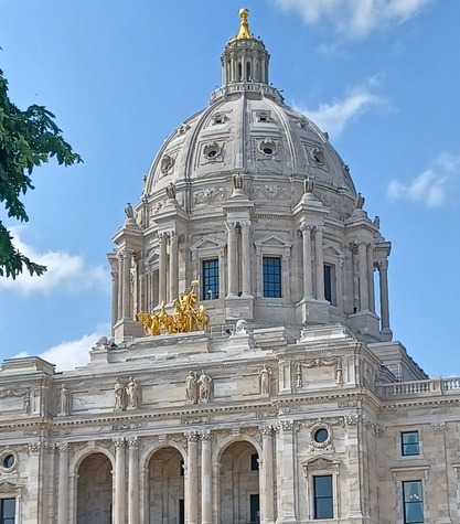 Minnesota State Capitol on a sunny summer day