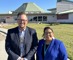 Commissioner Olson at his visit to White Earth Tribal and Community College