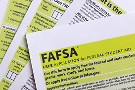 Image of paper FAFSA forms